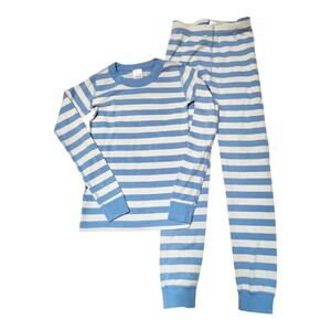 Hanna Andersson Striped Organic Cotton PJ Set Size 8